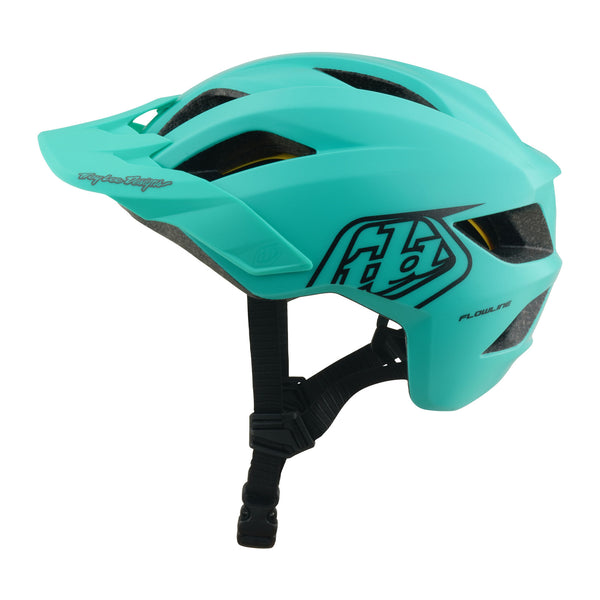 Troy Lee Designs Youth Flowline Helmet Point Charcoal / Real Teal