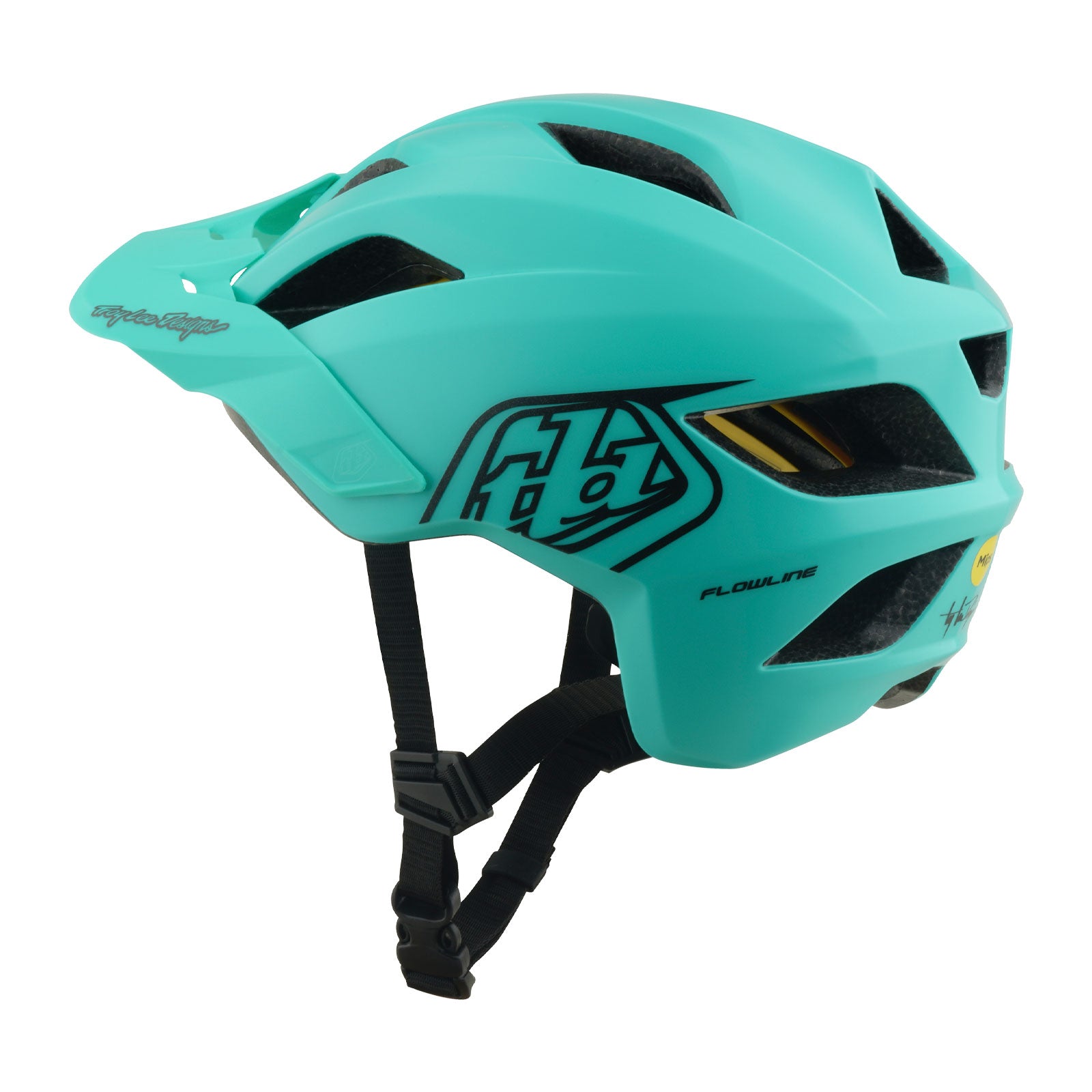 Troy Lee Designs Youth Flowline Helmet Point Charcoal / Real Teal