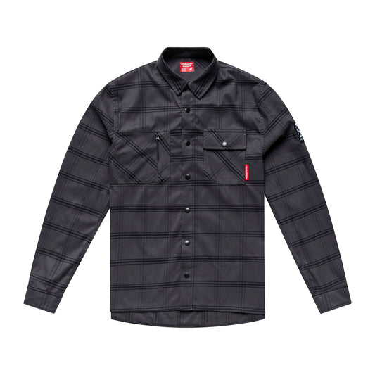 Ruckus Ride Flannel Yd Plaid Coal