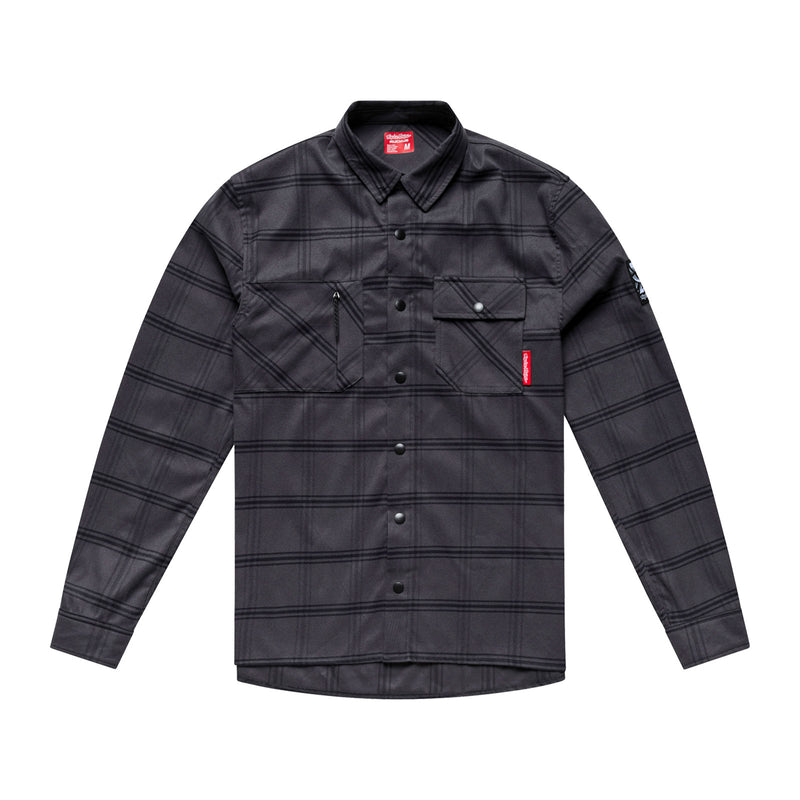 Ruckus Ride Flannel Yd Plaid Coal