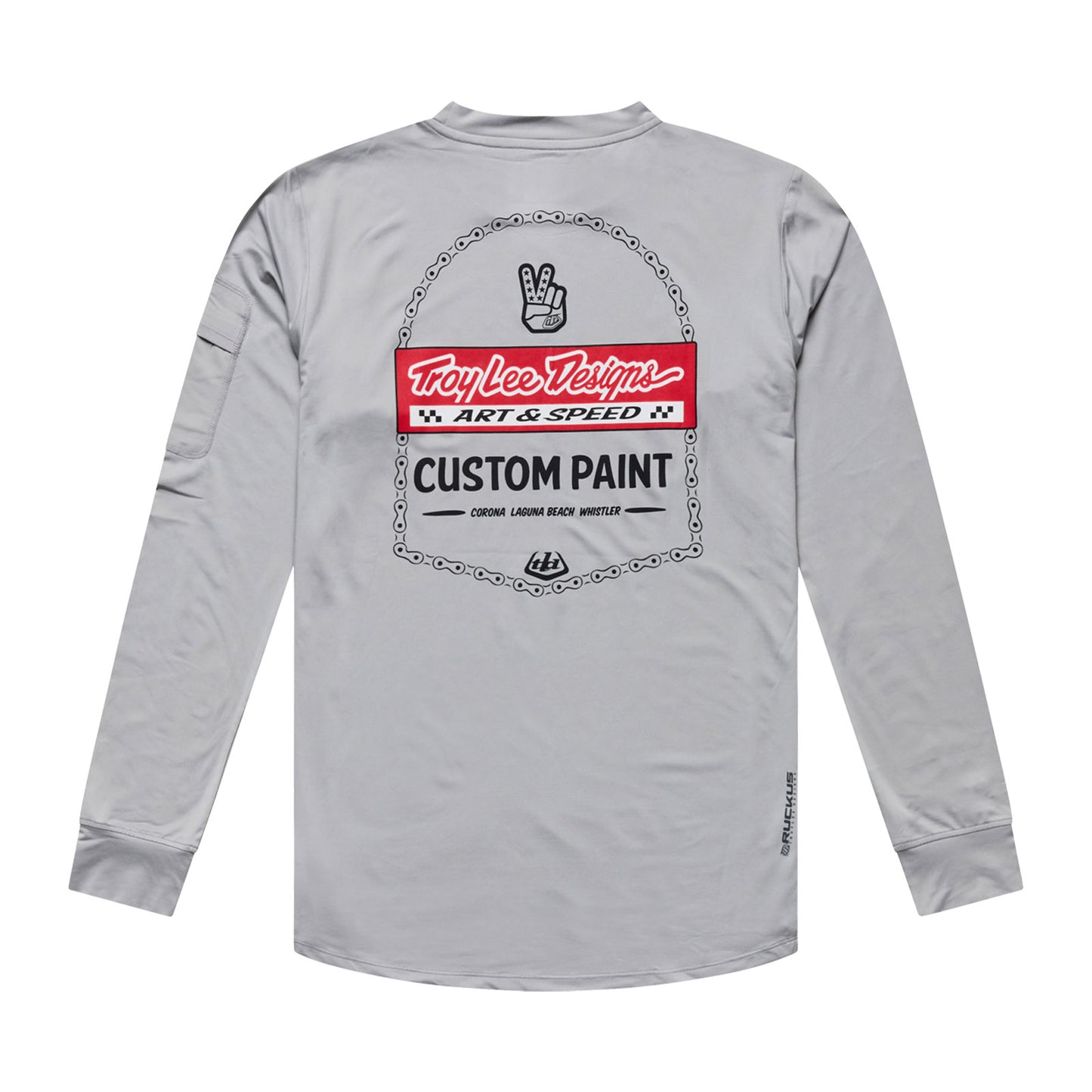 Ruckus Ride LS Tee Custom Paint Mid Gray