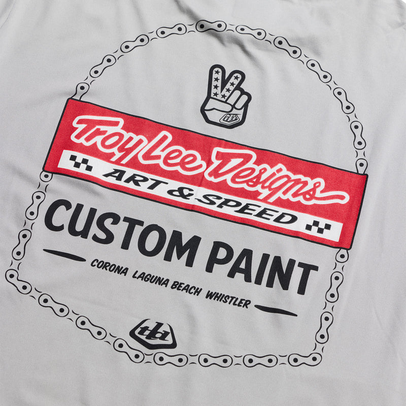 Ruckus Ride LS Tee Custom Paint Mid Gray
