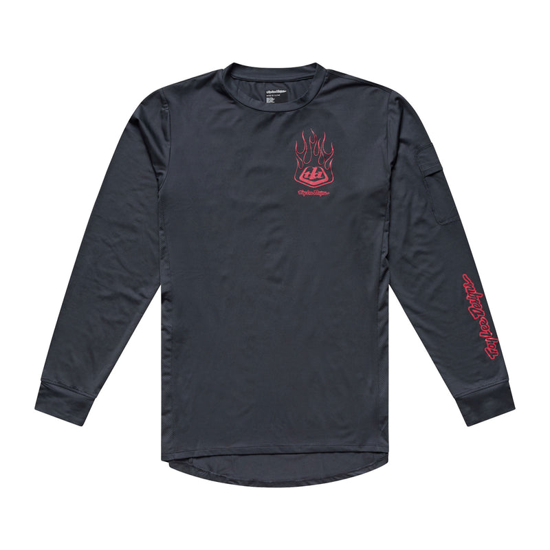 Ruckus Ride LS Tee Ember Carbon