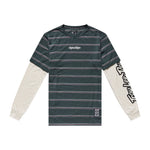 Skyline Fakie Ride LS Tee Stripe Dark Forest