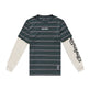 Skyline Fakie Ride LS Tee Stripe Dark Forest