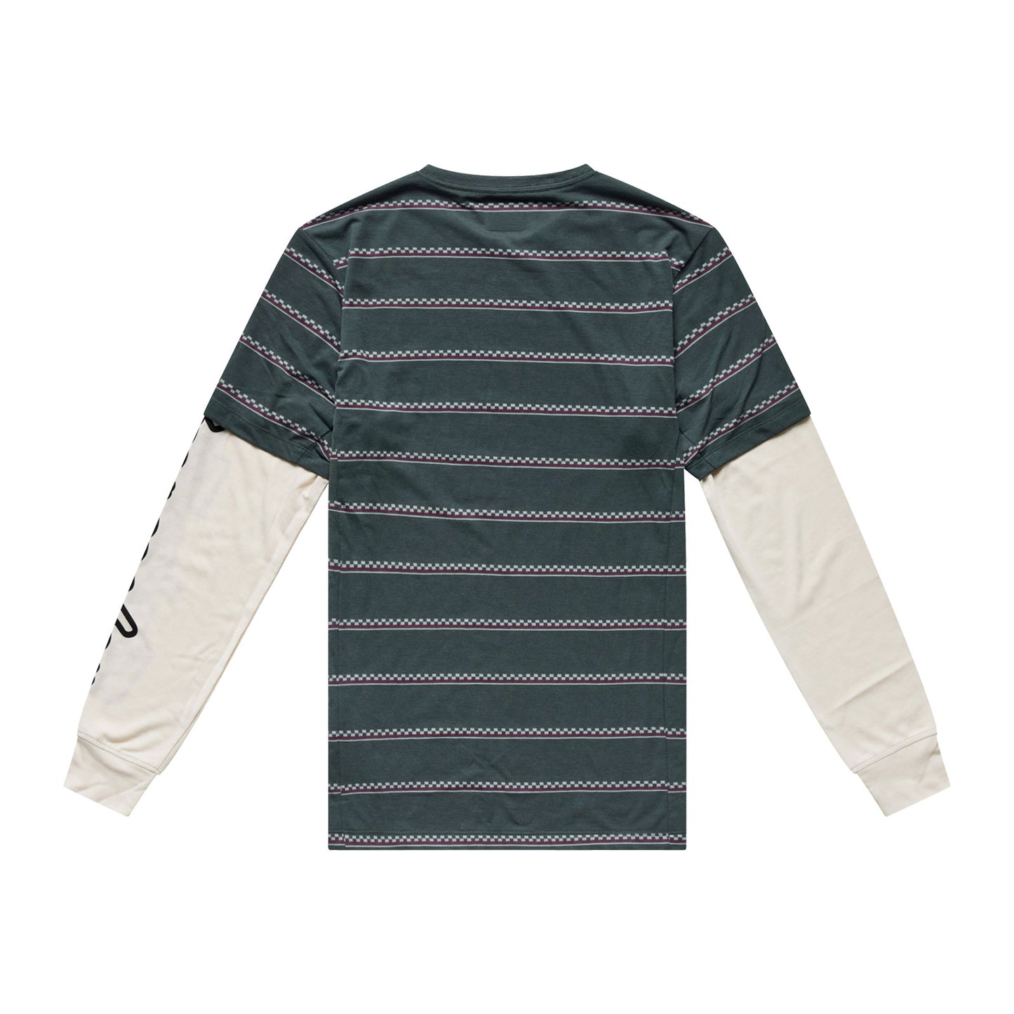 Skyline Fakie Ride LS Tee Stripe Dark Forest