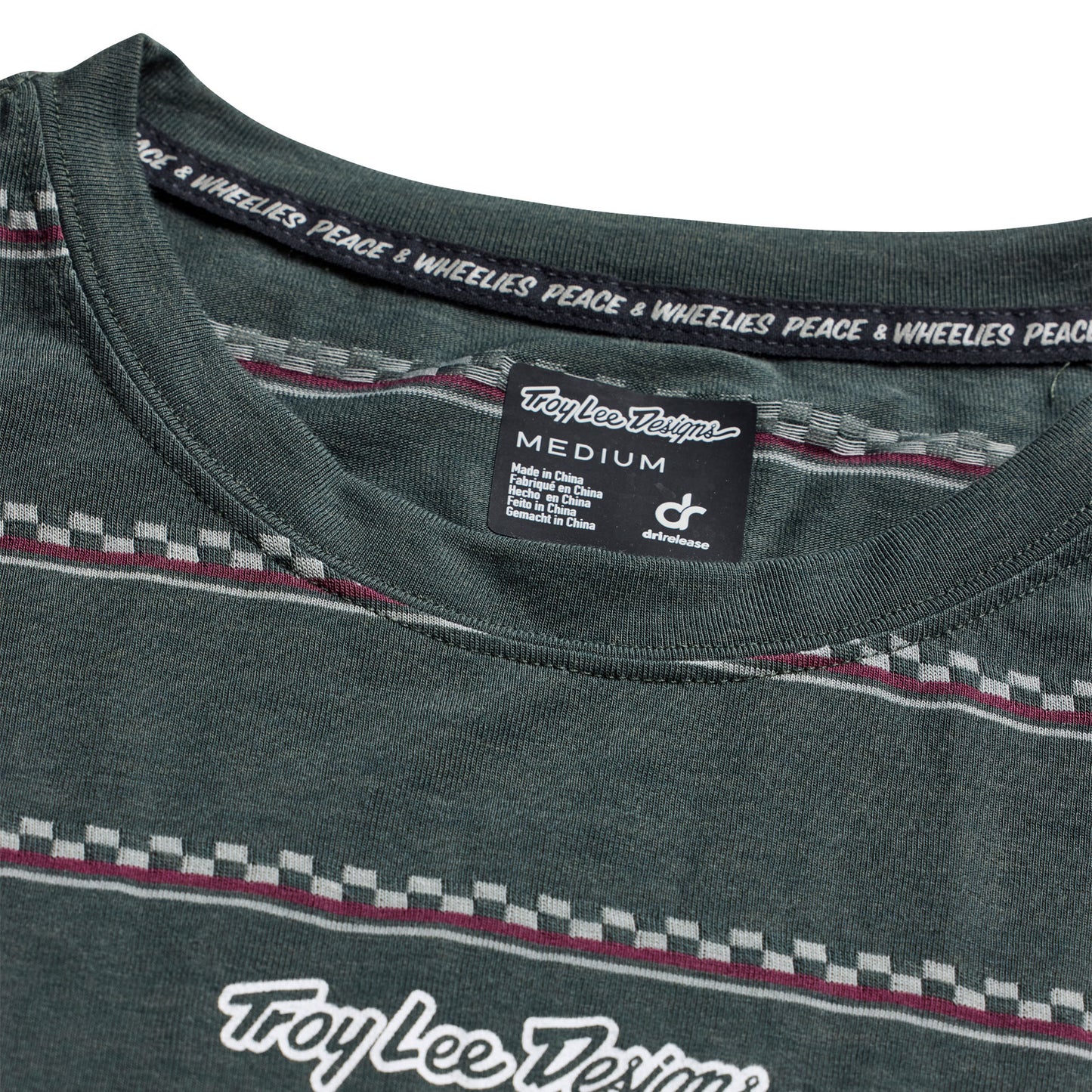 Skyline Fakie Ride LS Tee Stripe Dark Forest