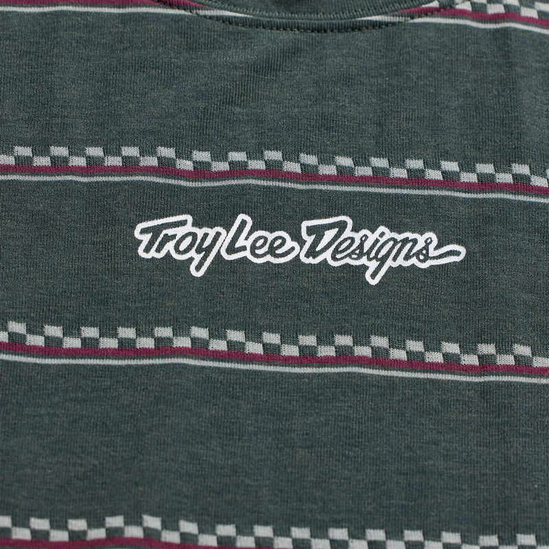 Skyline Fakie Ride LS Tee Stripe Dark Forest