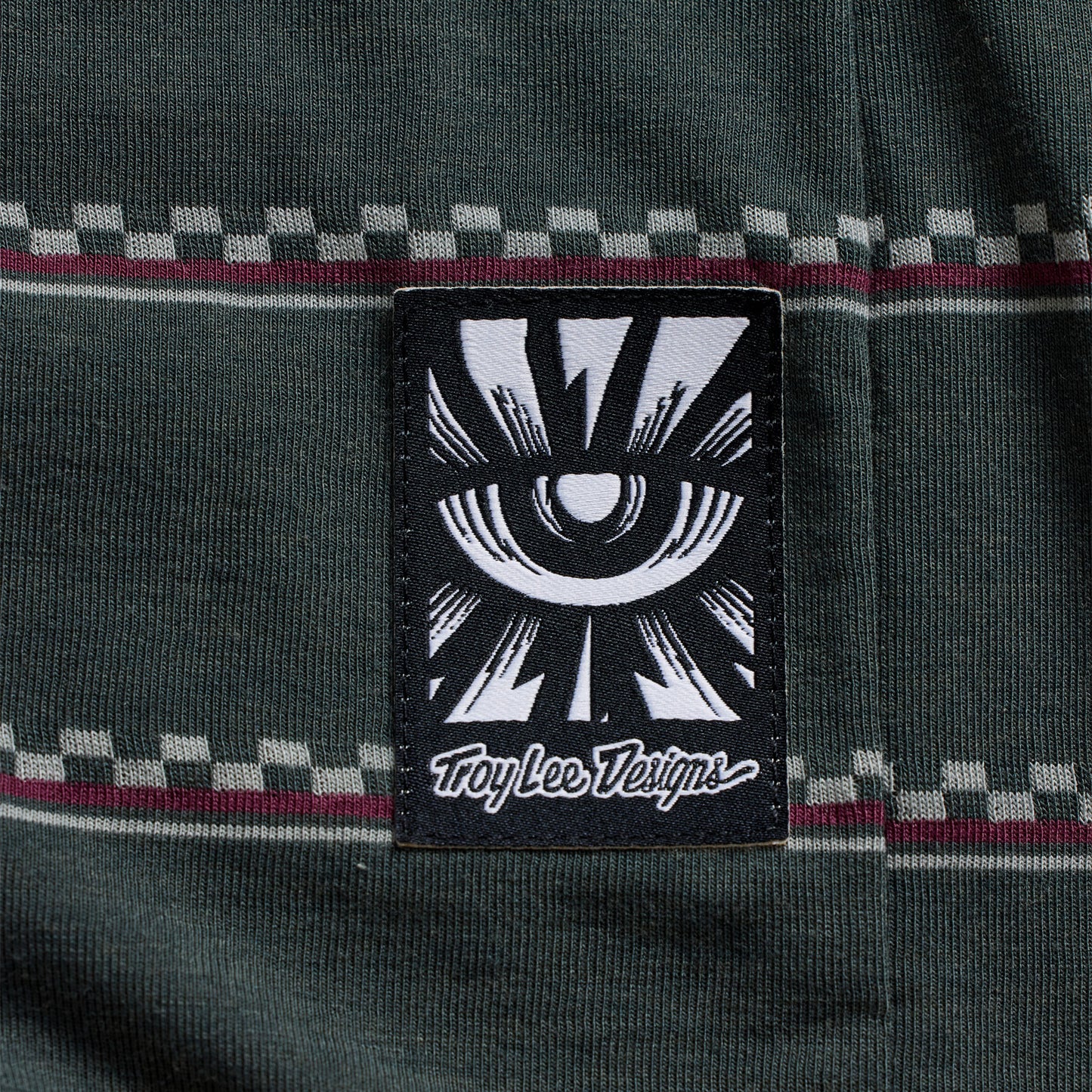 Skyline Fakie Ride LS Tee Stripe Dark Forest