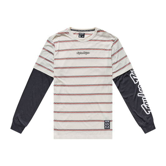 Skyline Fakie Ride LS Tee Stripe Pumice