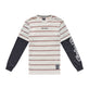 Skyline Fakie Ride LS Tee Stripe Pumice