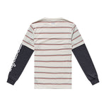 Skyline Fakie Ride LS Tee Stripe Pumice