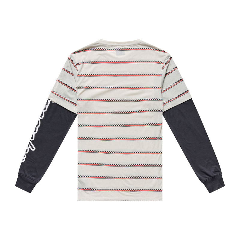 Skyline Fakie Ride LS Tee Stripe Pumice