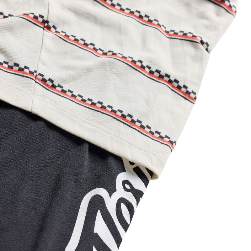 Skyline Fakie Ride LS Tee Stripe Pumice