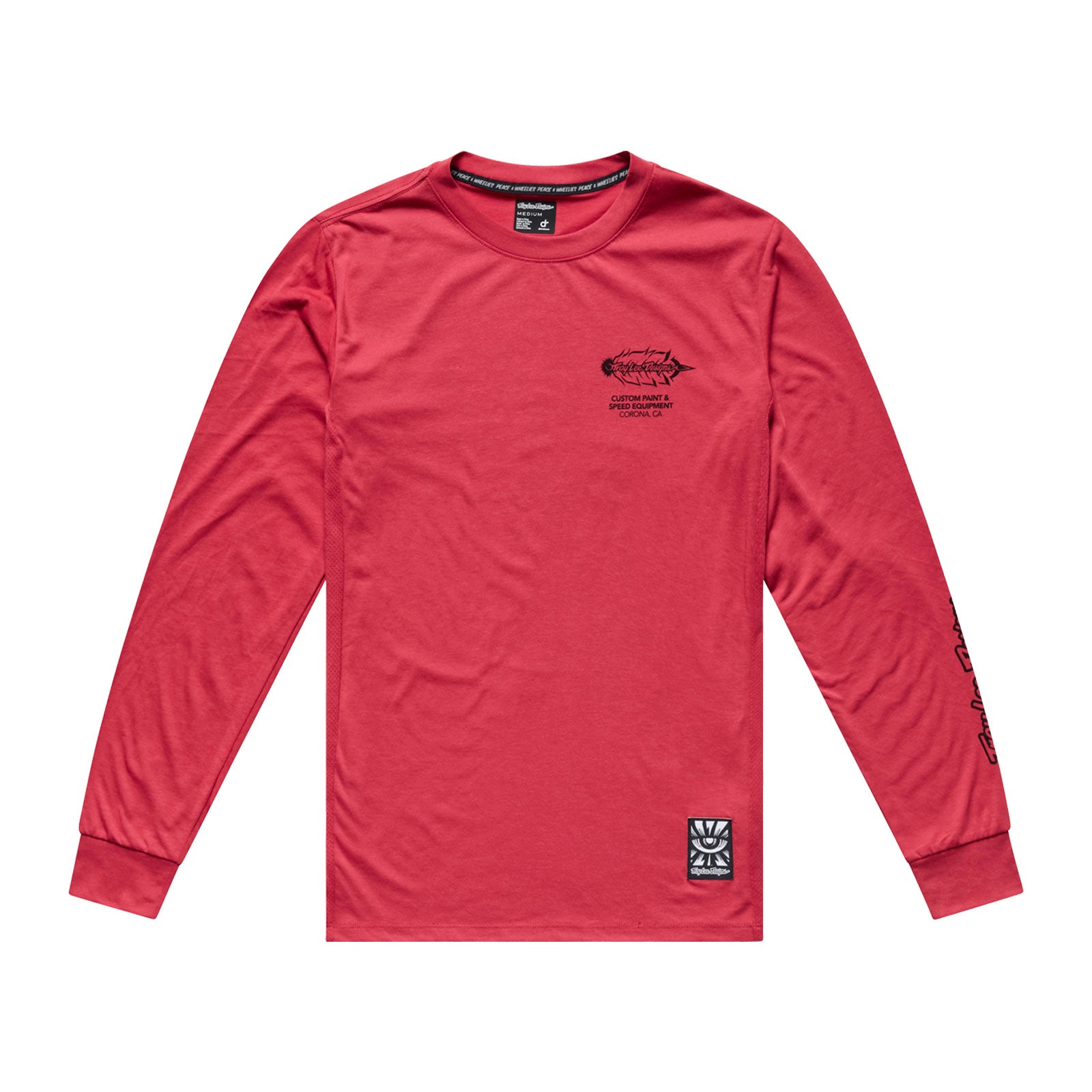 Skyline Ride LS Tee Feathered Ember Red