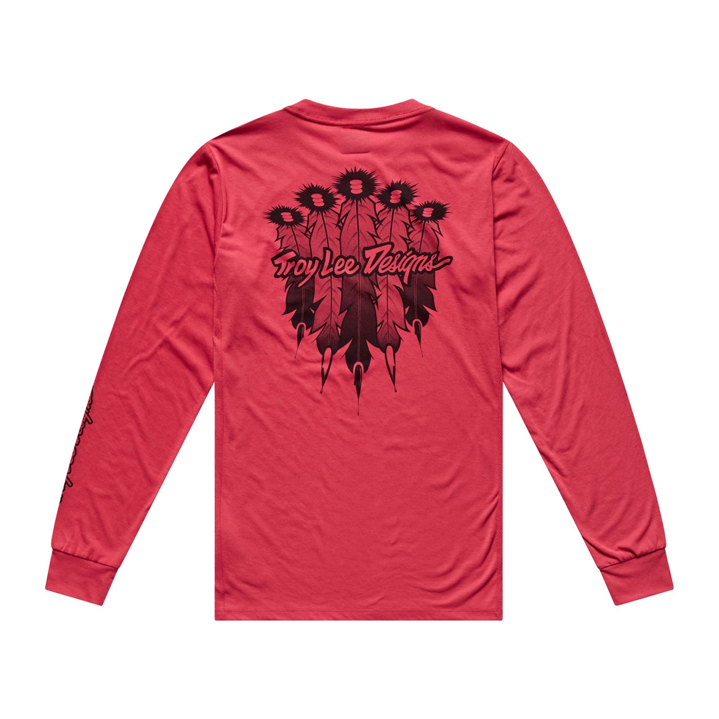 Skyline Ride LS Tee Feathered Ember Red