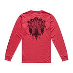 Skyline Ride LS Tee Feathered Ember Red