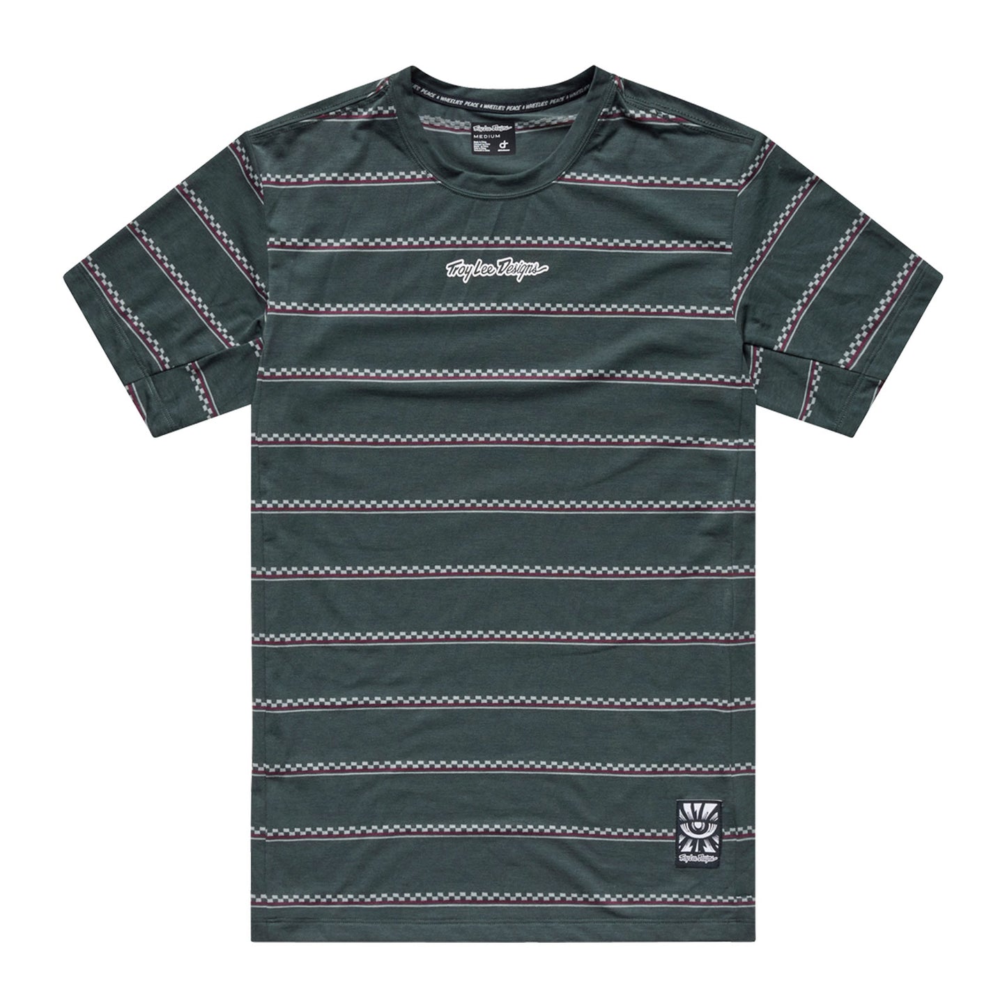Skyline Ride SS Tee Checked Out Dark Forest