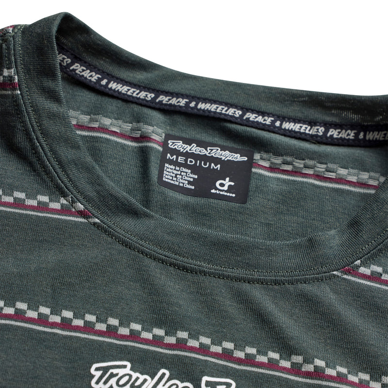 Skyline Ride SS Tee Checked Out Dark Forest
