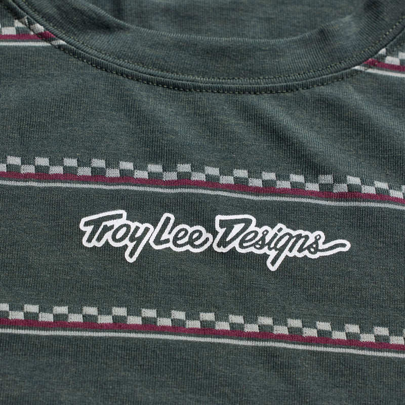 Skyline Ride SS Tee Checked Out Dark Forest