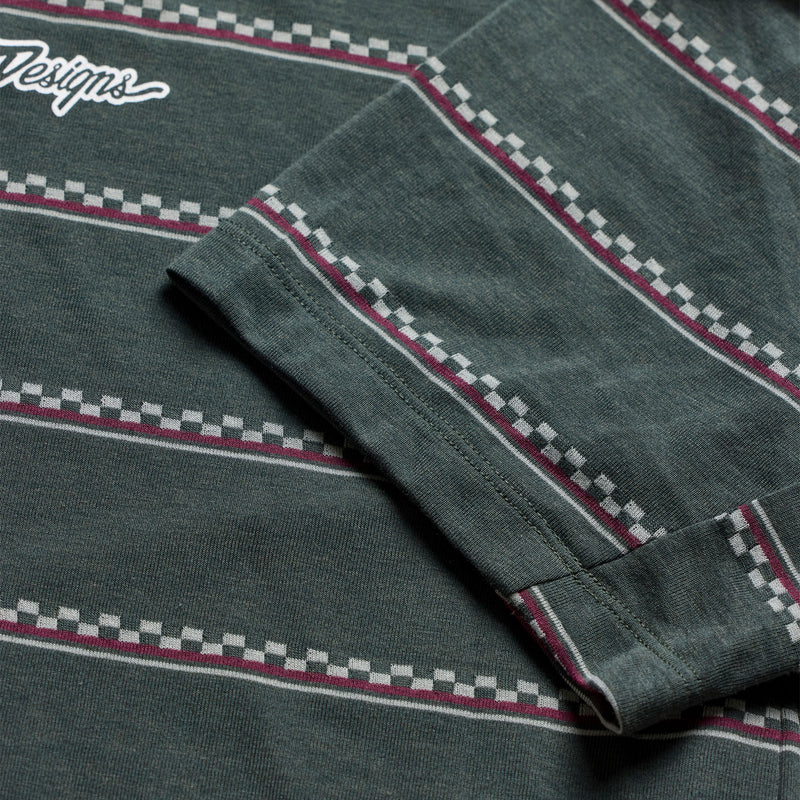 Skyline Ride SS Tee Checked Out Dark Forest