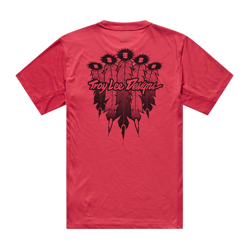 Skyline Ride SS Tee Feathered Ember Red