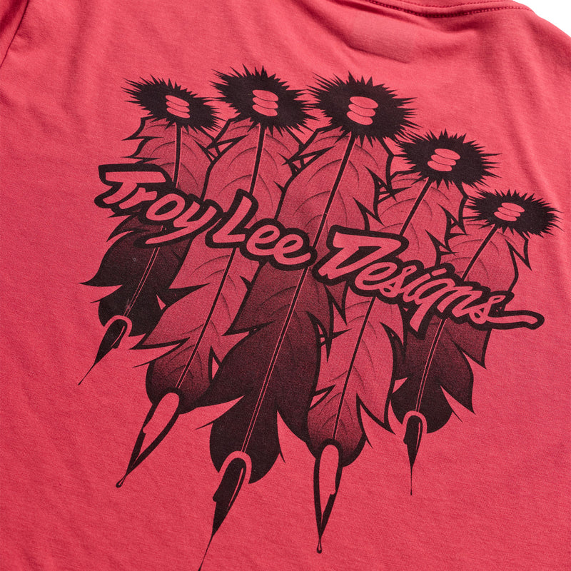 Skyline Ride SS Tee Feathered Ember Red