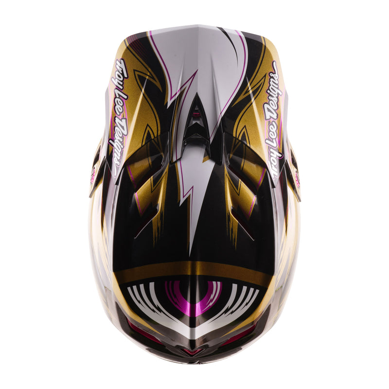 Troy Lee Designs D4 Carbon Helmet Cyclops Gold, GOLD / LG