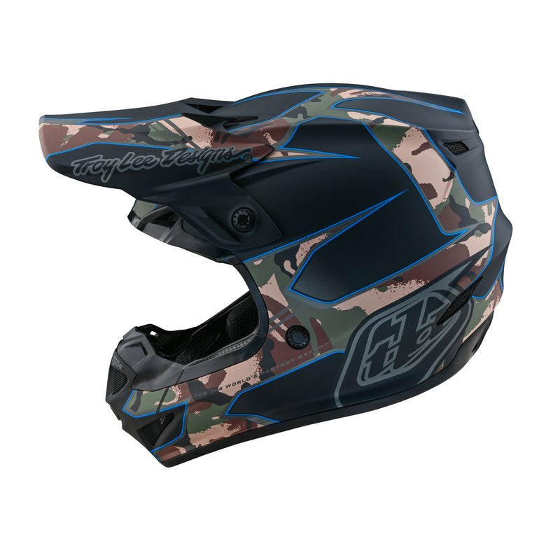blue camo motorcycle helmet SE4 Polyacrylite Helmet Matrix Camo Black – Troy Lee Designs