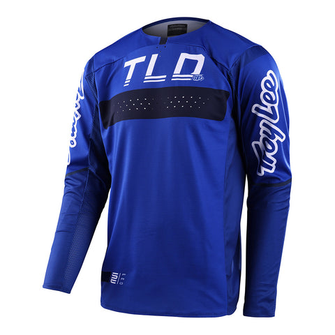 Maglia Moto Cross Enduro Troy Lee Designs SE AIR BETA Bianco Navy Maglia Moto Cross Enduro Troy Lee Designs SE AIR BETA Bianco Navy