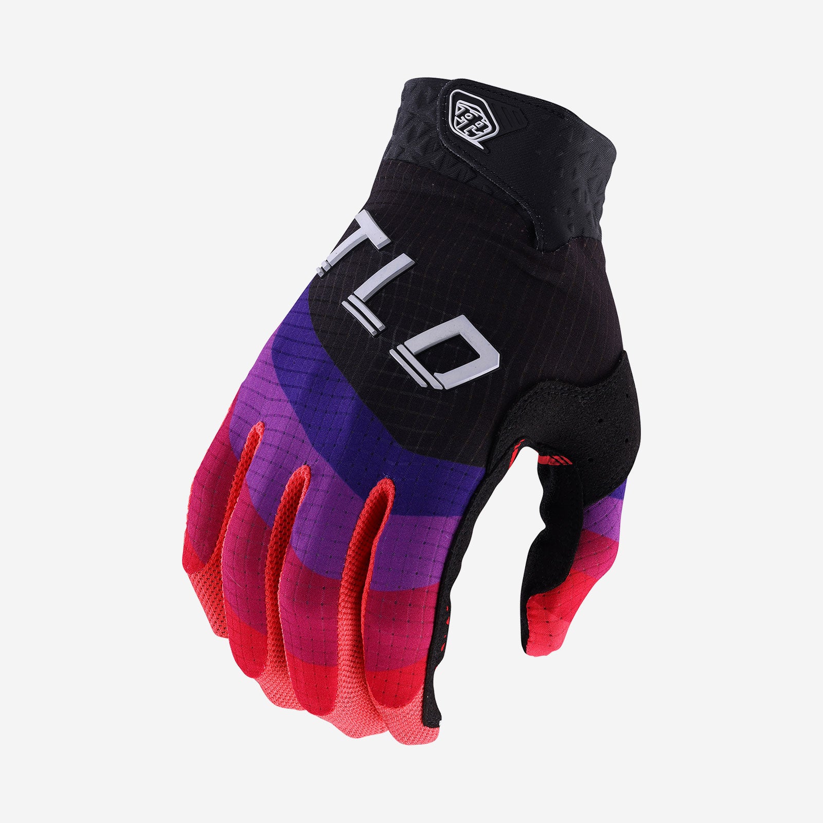 Troy Lee Air Reverb Gloves Large Black/Glo Red