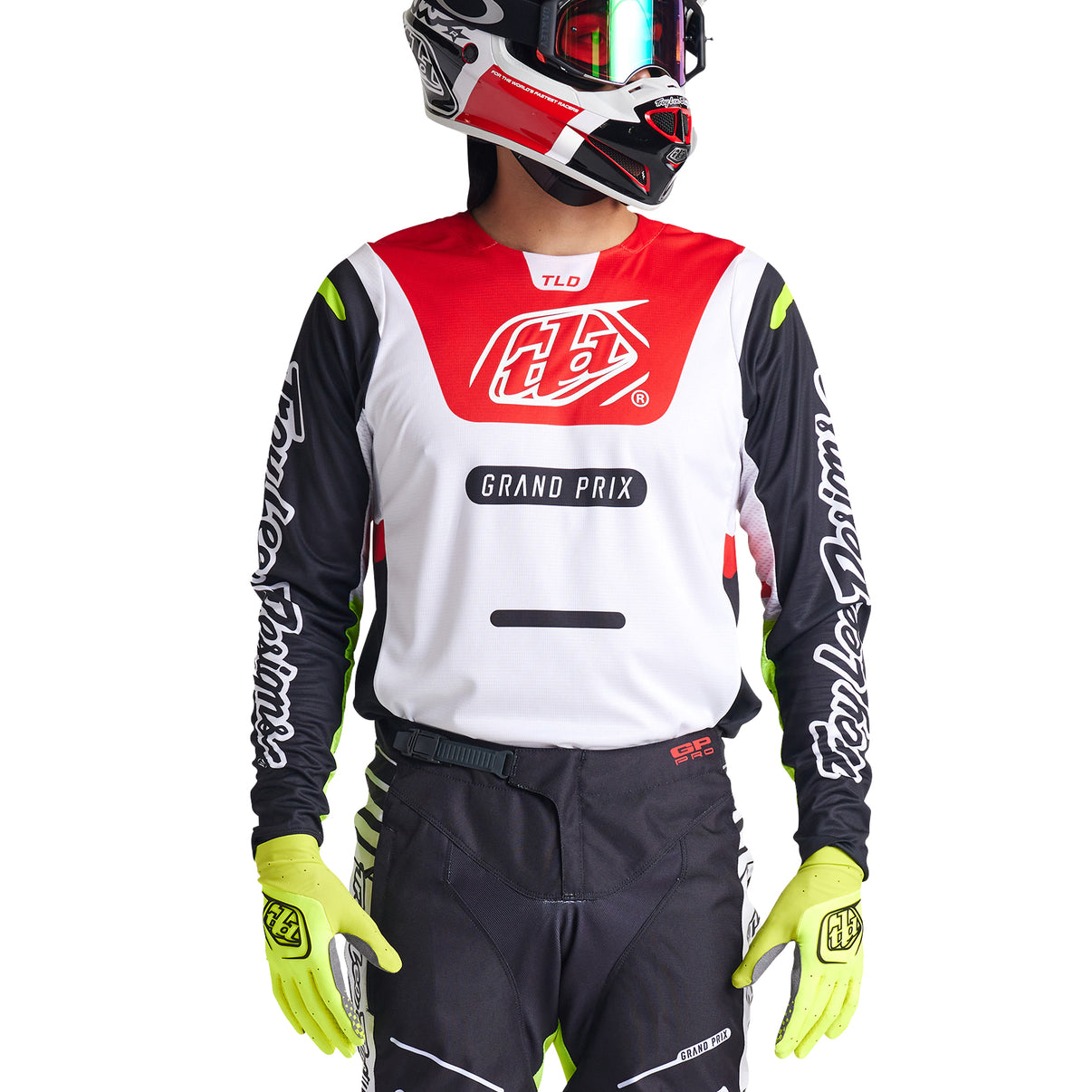 GP Pro Jersey Blends White / Glo Red – Troy Lee Designs