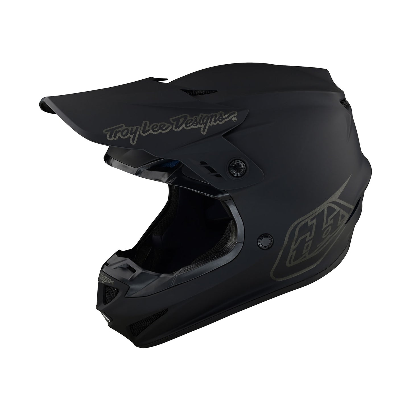 Troy Lee Designs Mens Mono Black GP Helmet-Medium