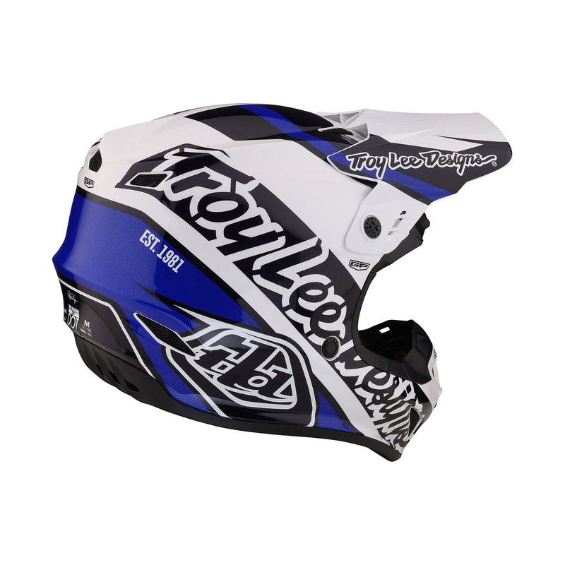 blue line motorcycle helmet GP Helmet Slice Blue – Troy Lee Designs