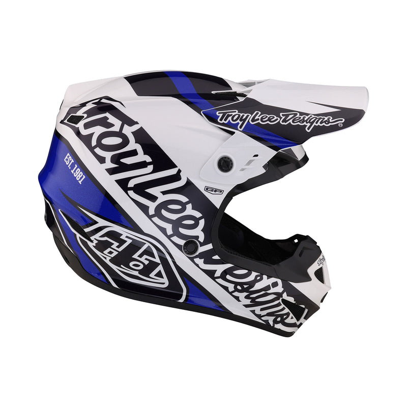 blue and grey motorcycle helmet GP Helmet Slice Blue – Troy Lee Designs