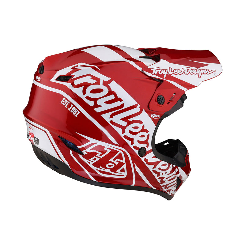 deviantart motorcycle helmet red white GP Helmet Slice Red / White – Troy Lee Designs