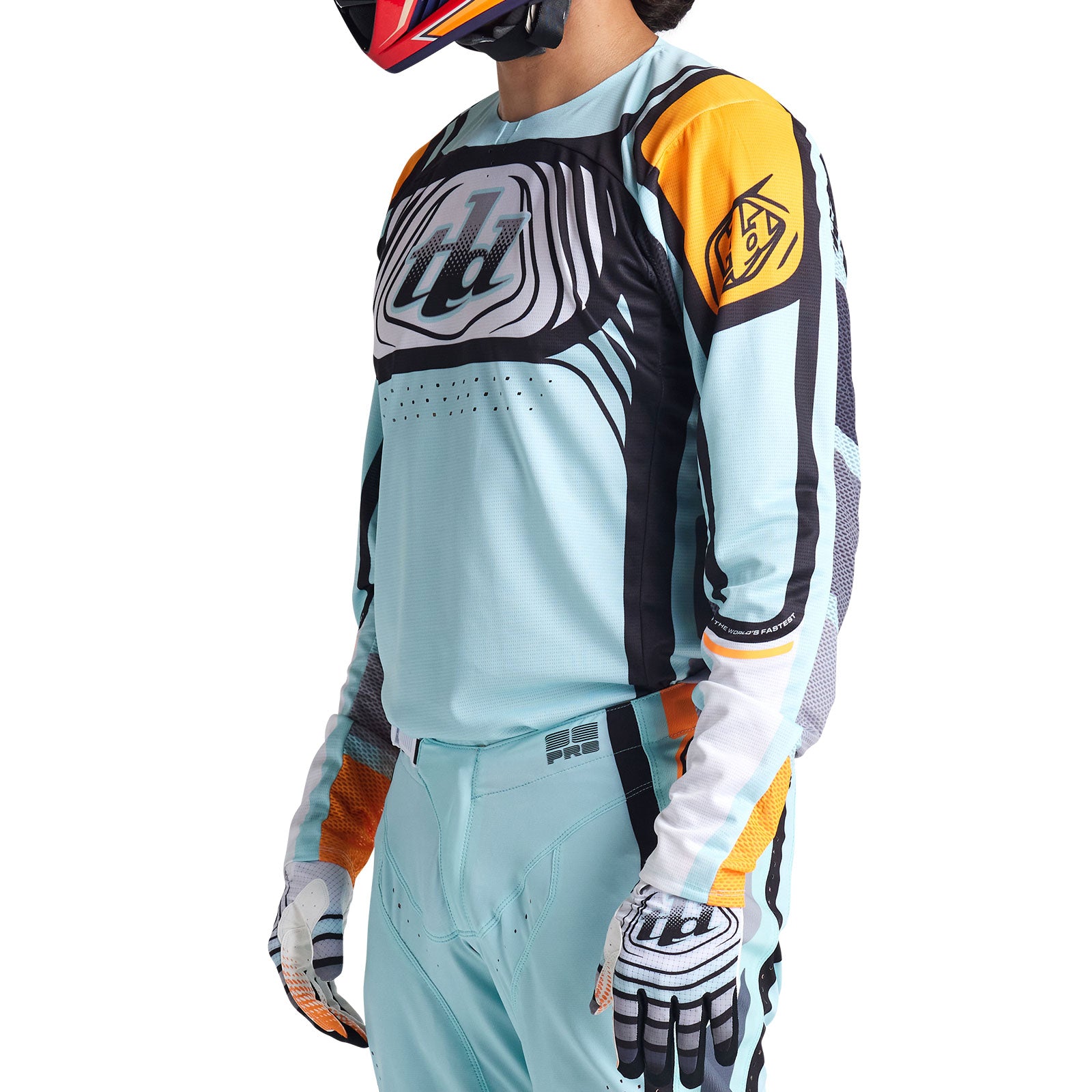 SE Pro Jersey Wavez Bleached Aqua – Troy Lee Designs