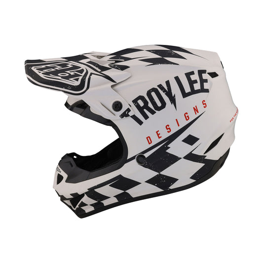 SE4 Polyacrylite Helmet Race Shop White / Black