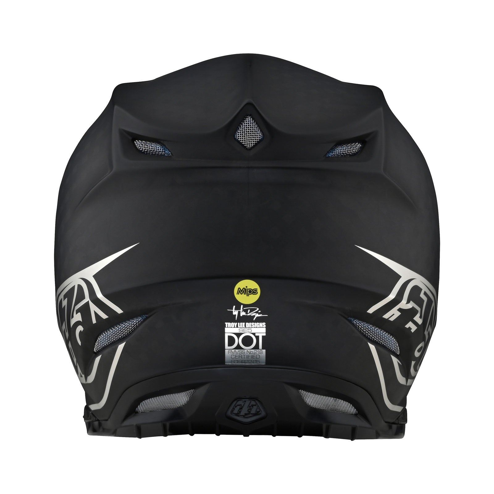 SE5 Carbon Helmet Stealth Black / Chrome – Troy Lee Designs