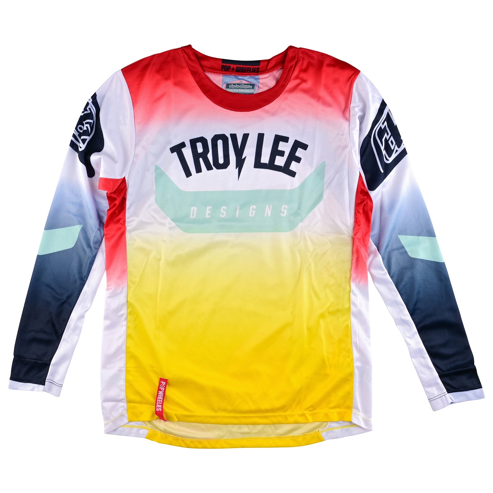 Youth GP Jersey Arc Acid Yellow / Red – Troy Lee Designs