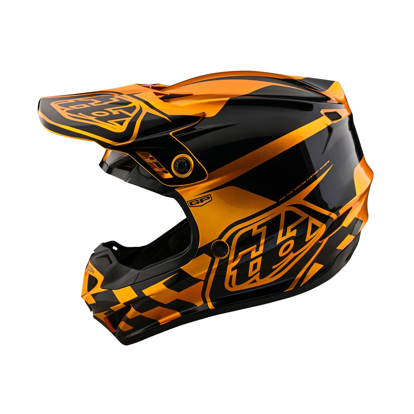 bike helmet check Youth GP Helmet Check Up Gold / Black