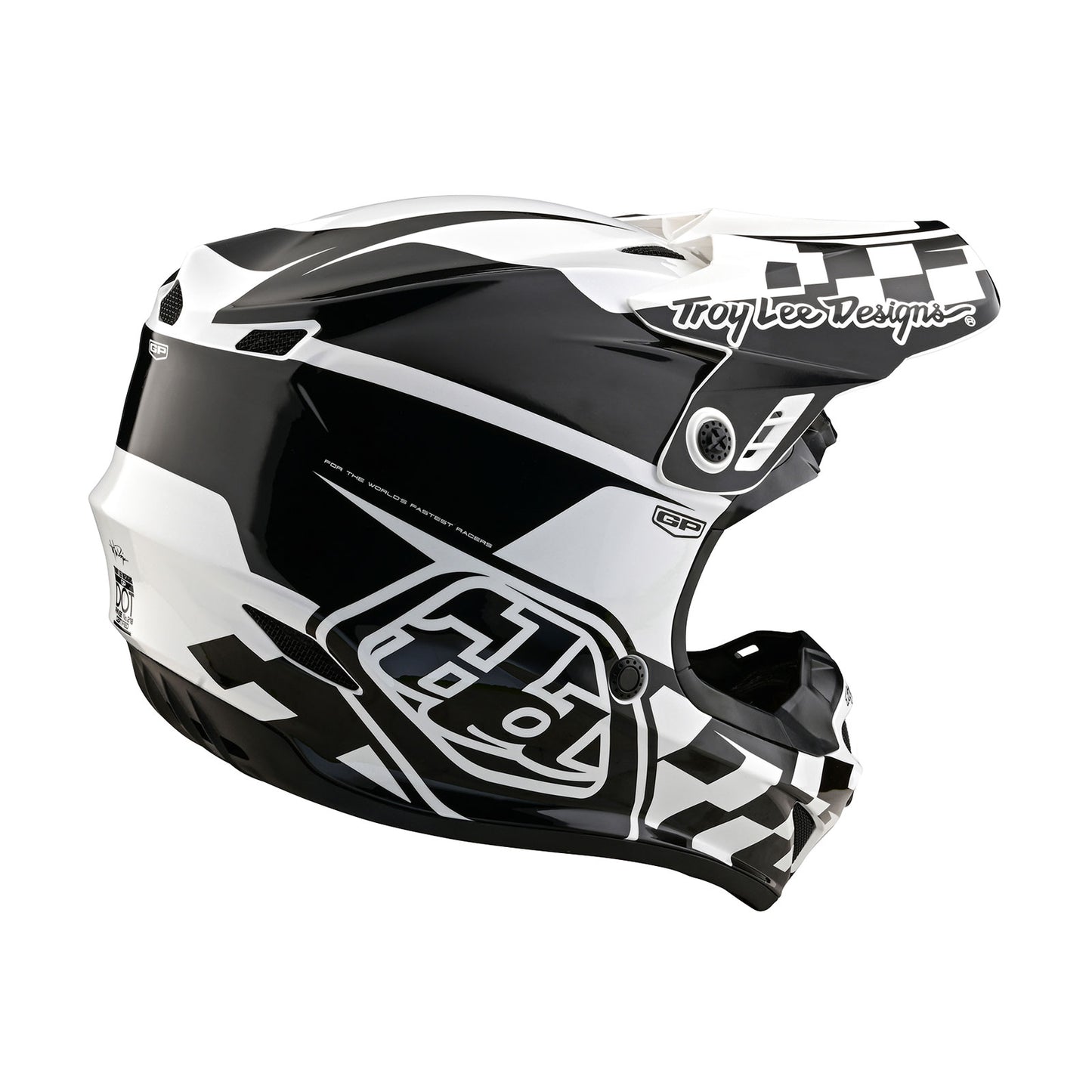 GP Helmet  Check Up White / Black