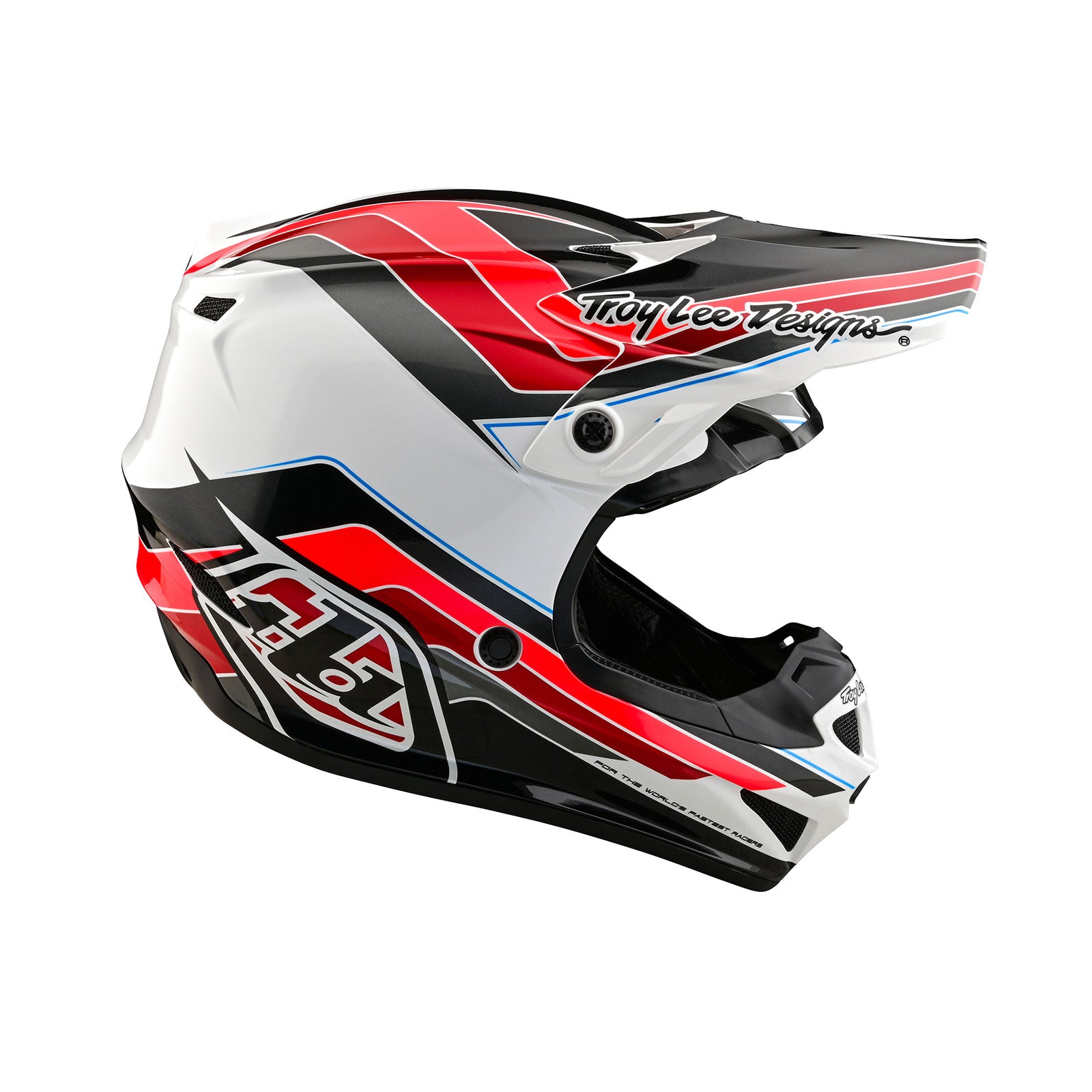 SE4 Polyacrylite Helmet W/MIPS Block Charcoal / Red – Troy Lee Designs