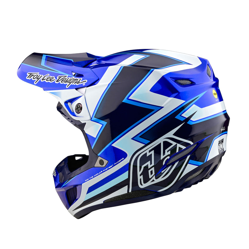 dual sport motorcycle helmets blue Troy Lee Designs SE5 Composite Helmet Ever Blue, Blue / XS