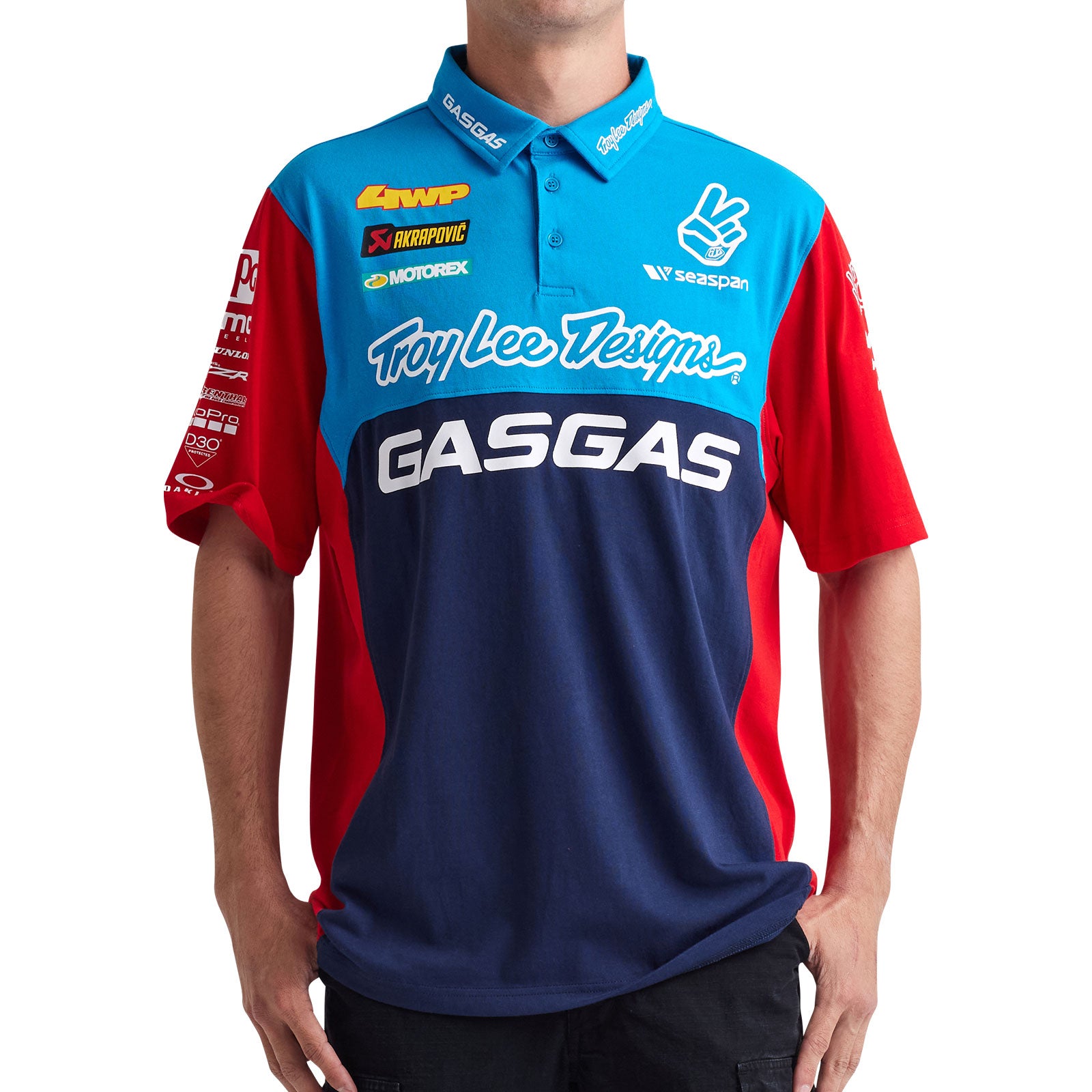 Pit Shirt TLD GasGas Team Navy / Red