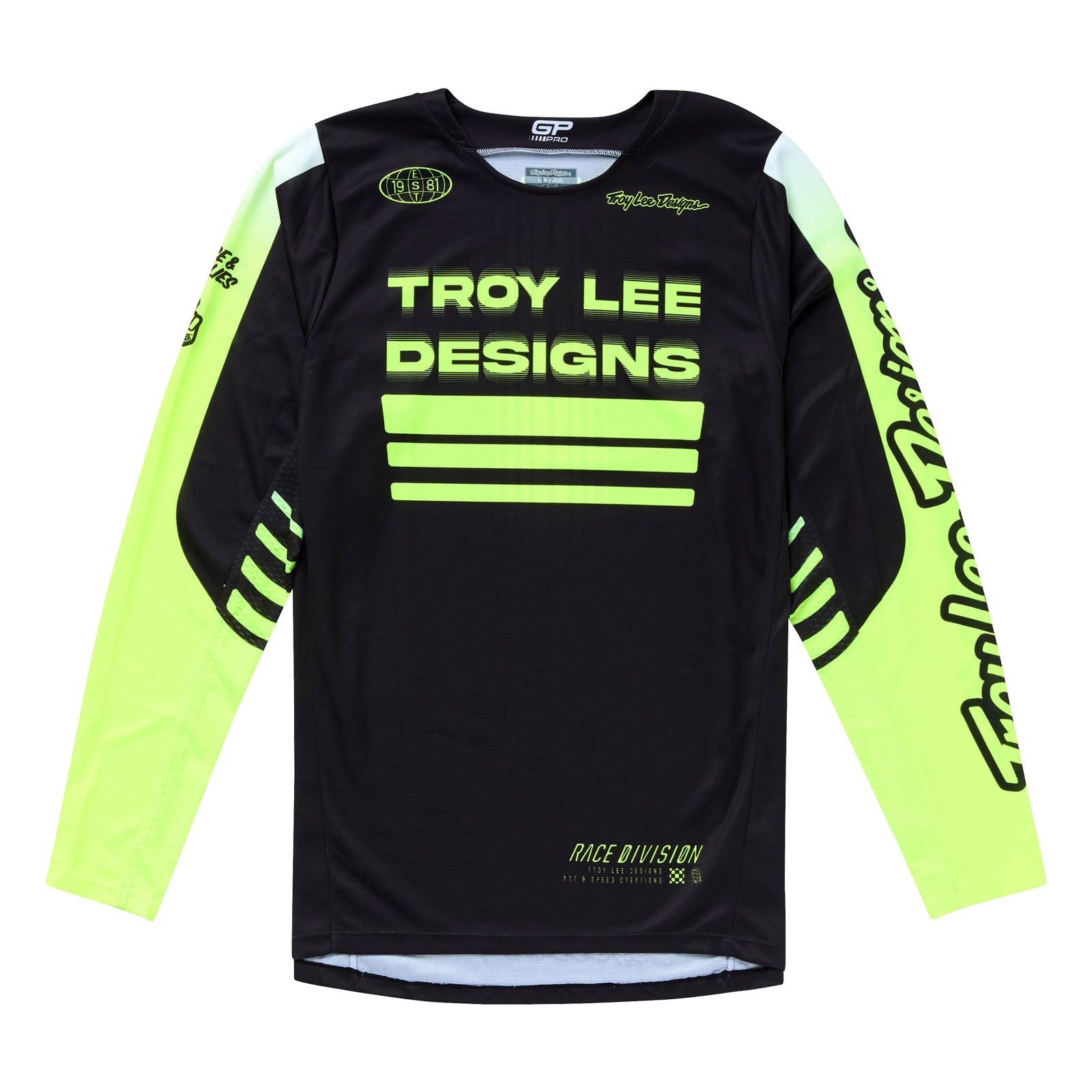GP Pro Jersey Segment Black / Flo Yellow – Troy Lee Designs