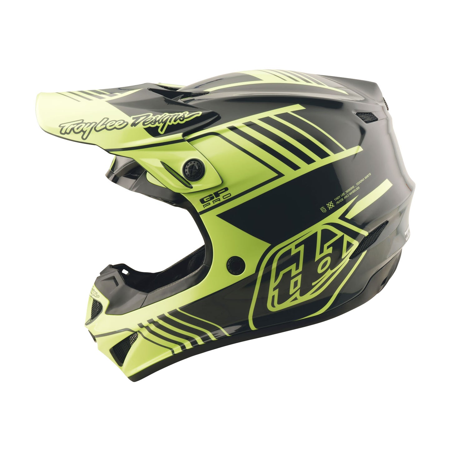 Troy Lee Designs GP Pro Youth Helmet Segment Glo Yellow Medium