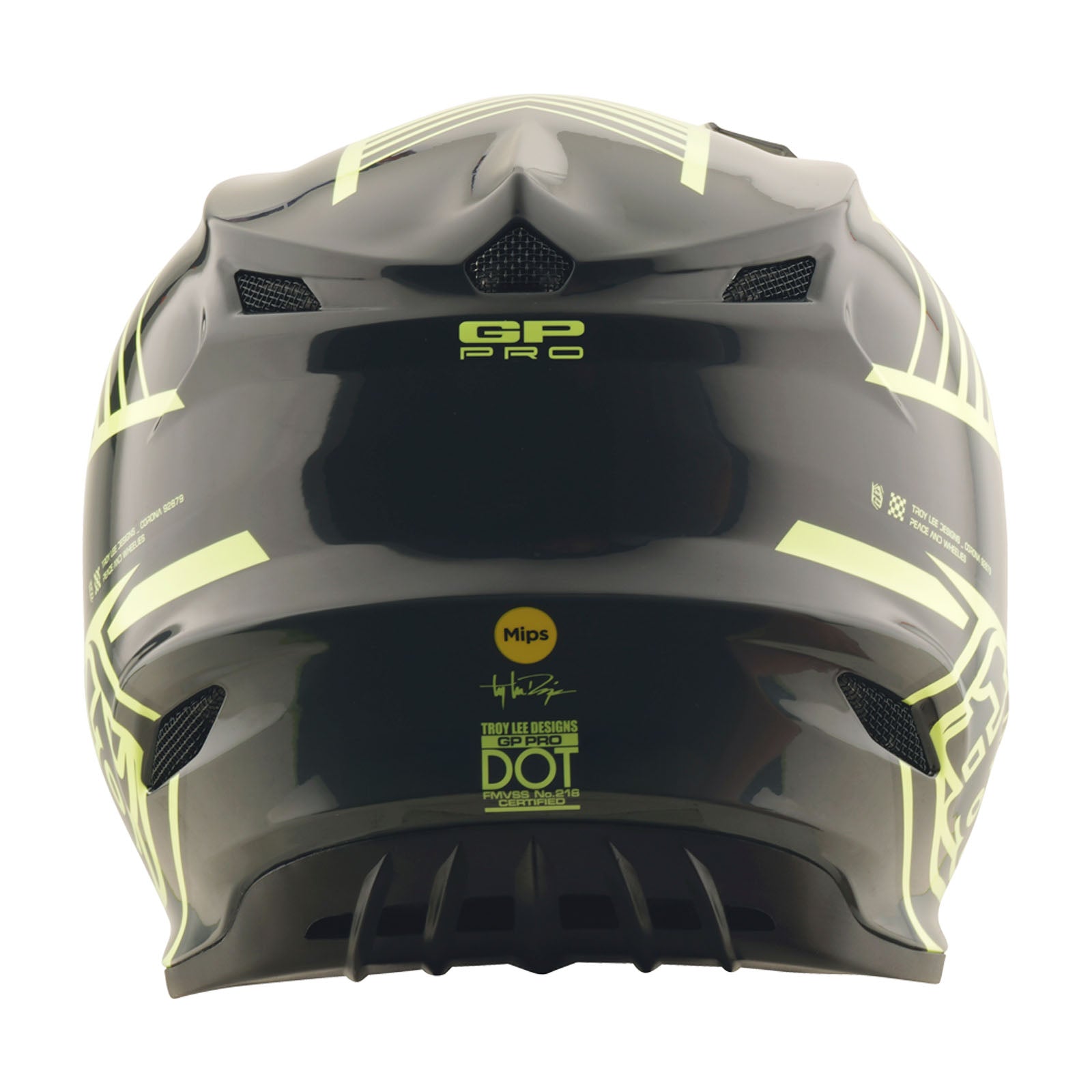 GP Pro Helmet Segment Glo Yellow / Black – Troy Lee Designs