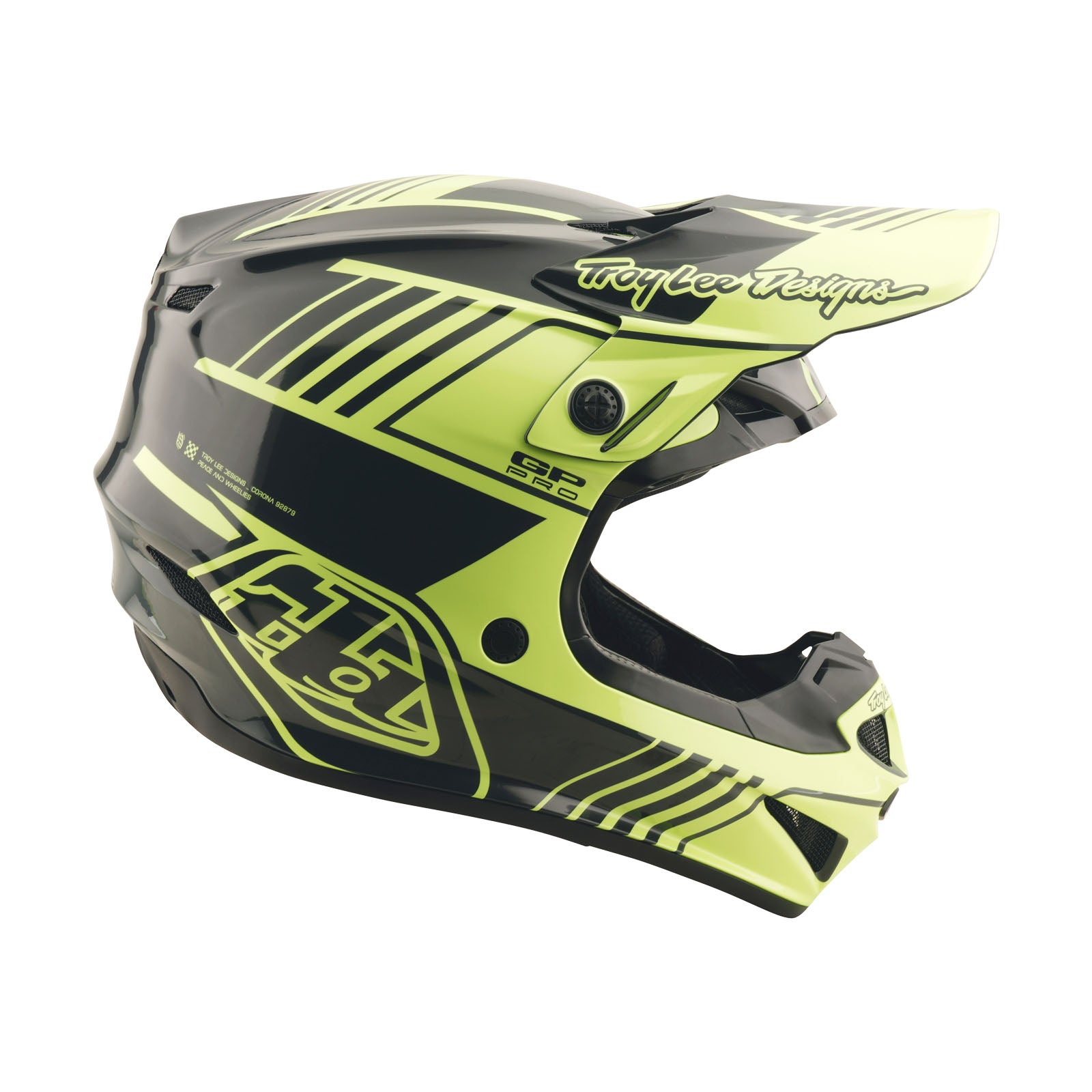 adidas dirt bike helmet Troy Lee Designs GP Pro Youth Helmet Segment Glo Yellow Medium