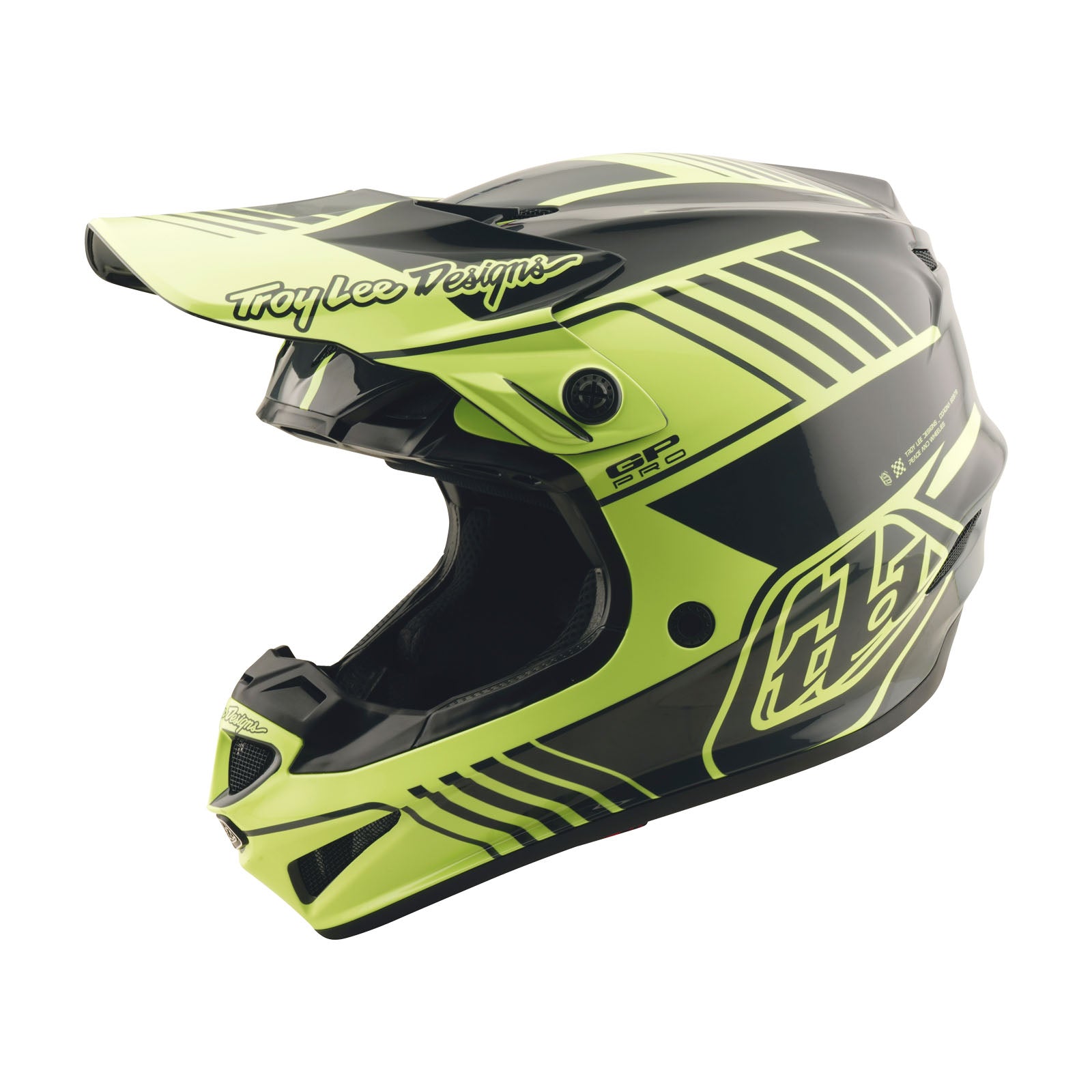 GP Pro Helmet Segment Glo Yellow / Black – Troy Lee Designs